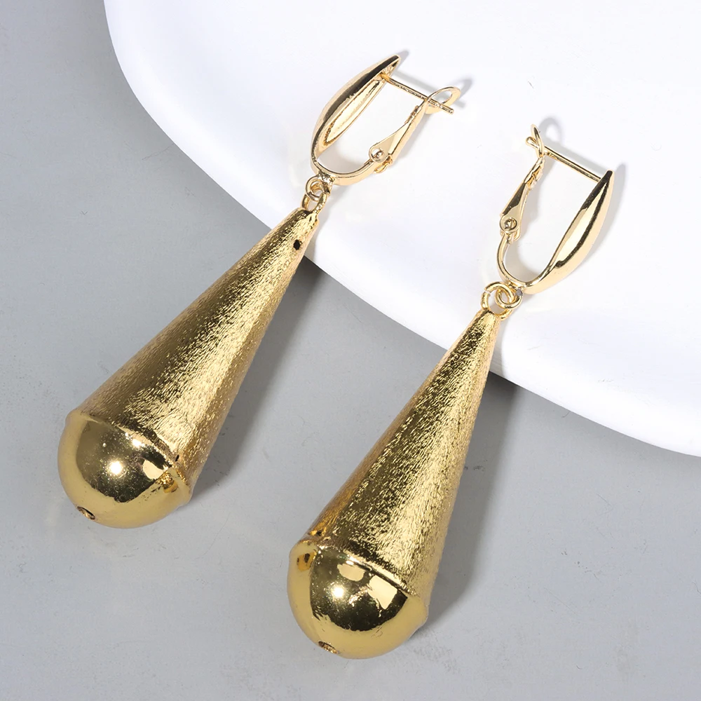 

Ladies Earrings for Women Big Gold Color Hoop Earrings Luxury Dubai Turkish Jewelry for Party Wedding Gift