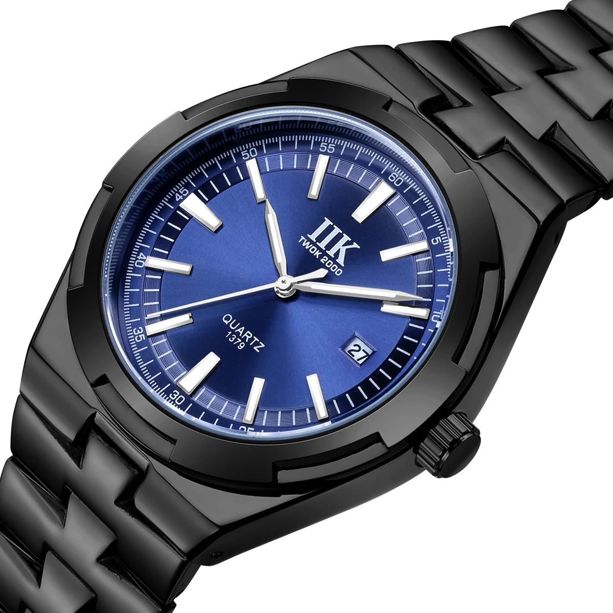 

Quartz alloy strap waterproof alloy men's casual watch men's watch 1379