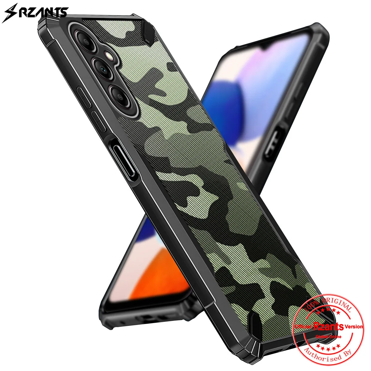 

Чехол Rzants для Samsung Galaxy A14 5G, Чехол [Камуфляжный бык], Противоударная защита камеры, тонкий чехол для телефона