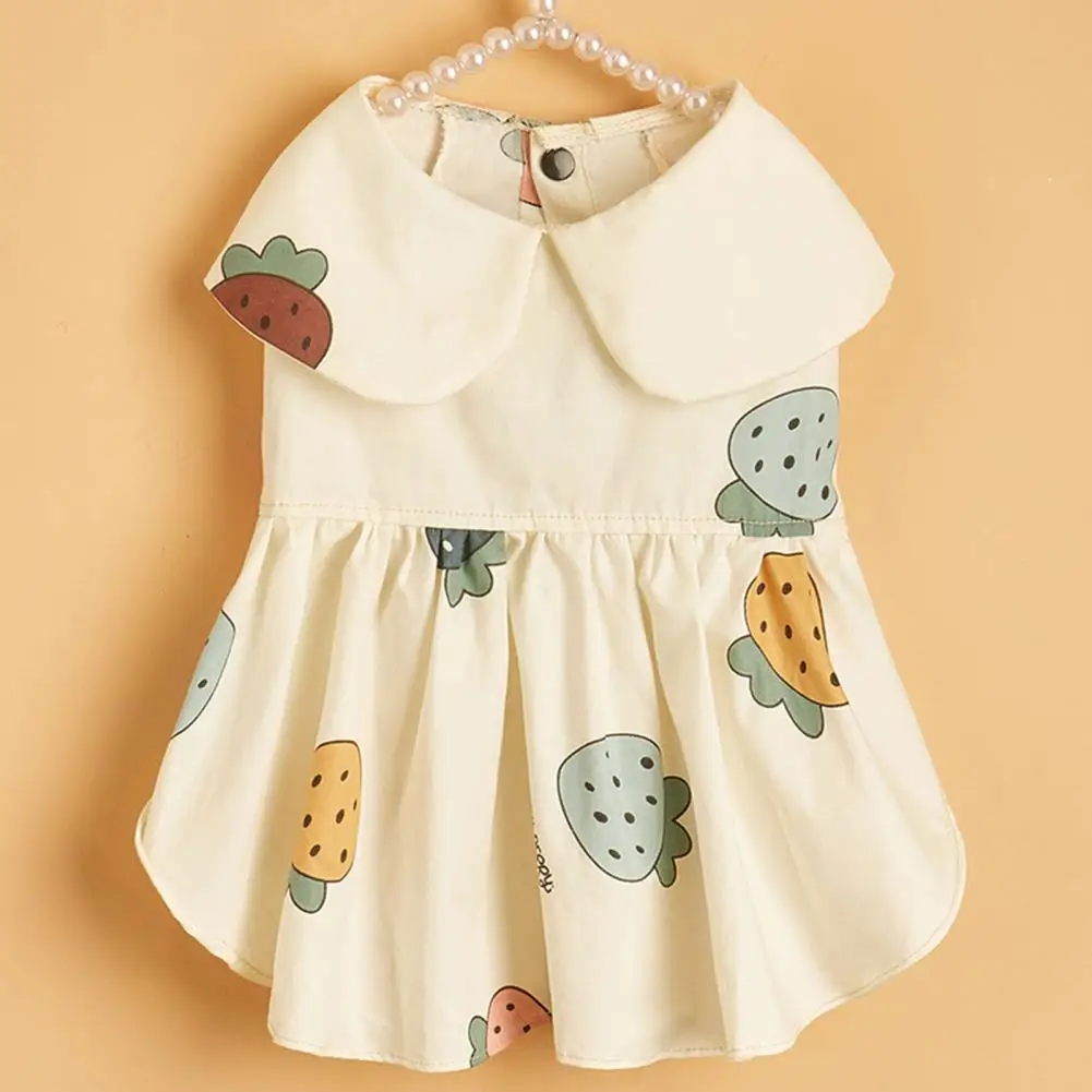 

Cozy Touching Dog Skirt Wearable Thin Dog Two-legged Dress Puppy Dress Pet Skirt
