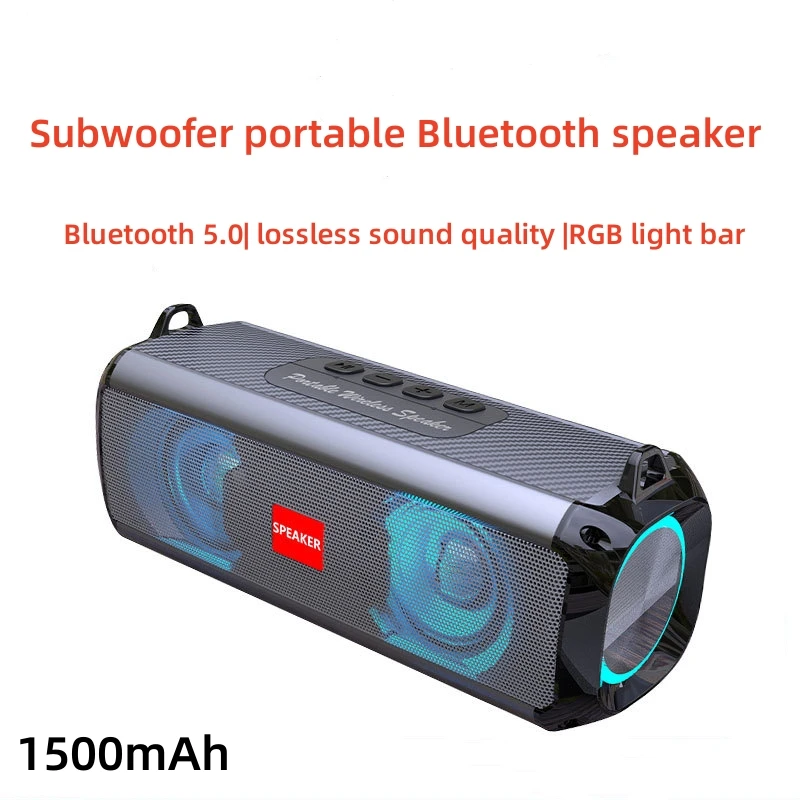 

Portable Subwoofer Bluetooth Speaker with High-resolution Audio Expansion Bass and Treble Wireless High Fidelity High Quality
