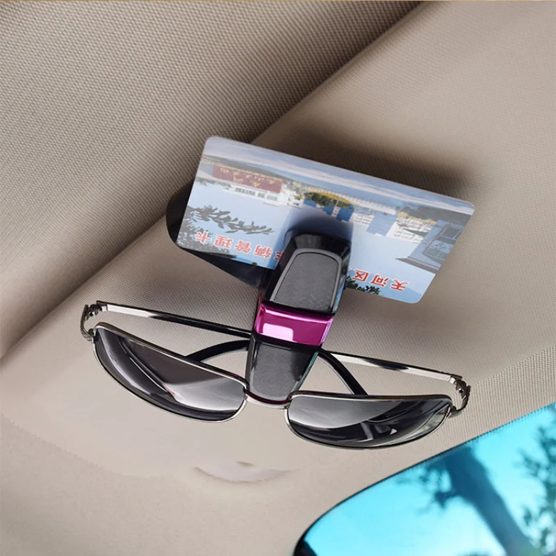 

Glasses Holder for Car Sun Visor ,Sunglasses Clip Card Ticket Holder Eyeglasses Fastener Carbon Fiber Sunglasses Clip