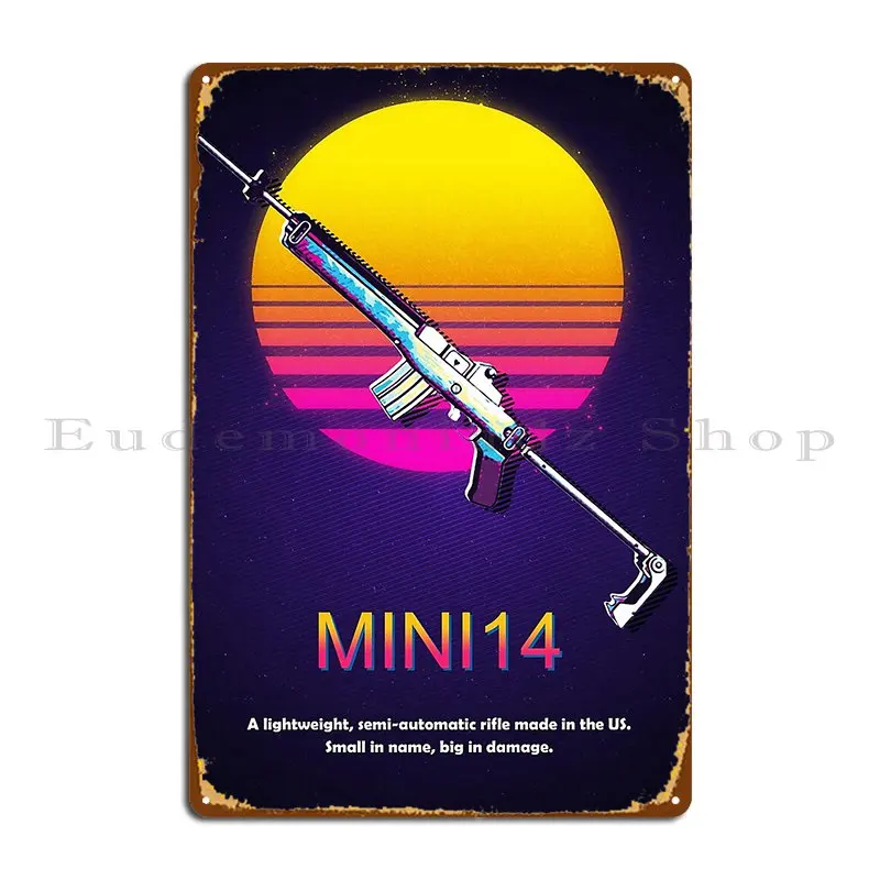 Mini14 оружие Xezyy металлический знак дизайн украшение кухонный клуб печать жестяной