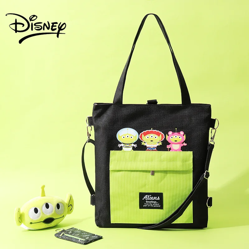 Disney Genuine Cute Backpack Student Men and Women Handbag Cartoon Mickey Messenger Bag Student Homework Bag Tutorial Bag