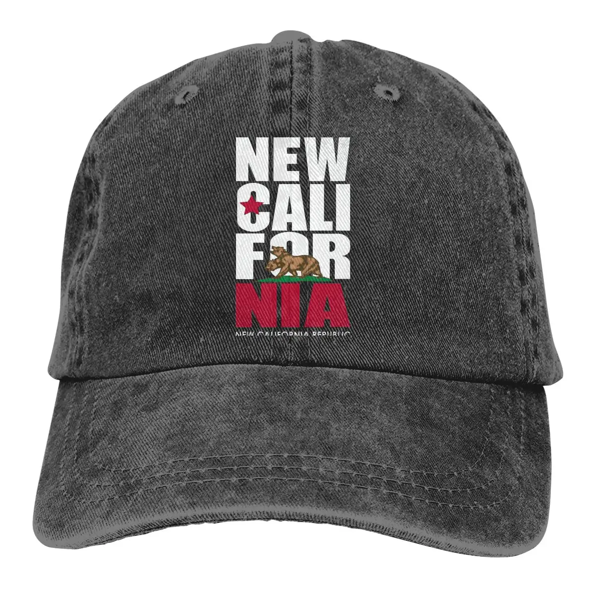 

New Call For NIA New California Republic Washed Men's Baseball Cap Outdoor Trucker Snapback Caps Dad Hat Golf Hats