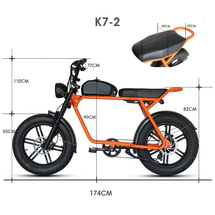 "48v 750w 1000w Velo Electrique Retro Dirt Road E Bike Ebike Mountain ...