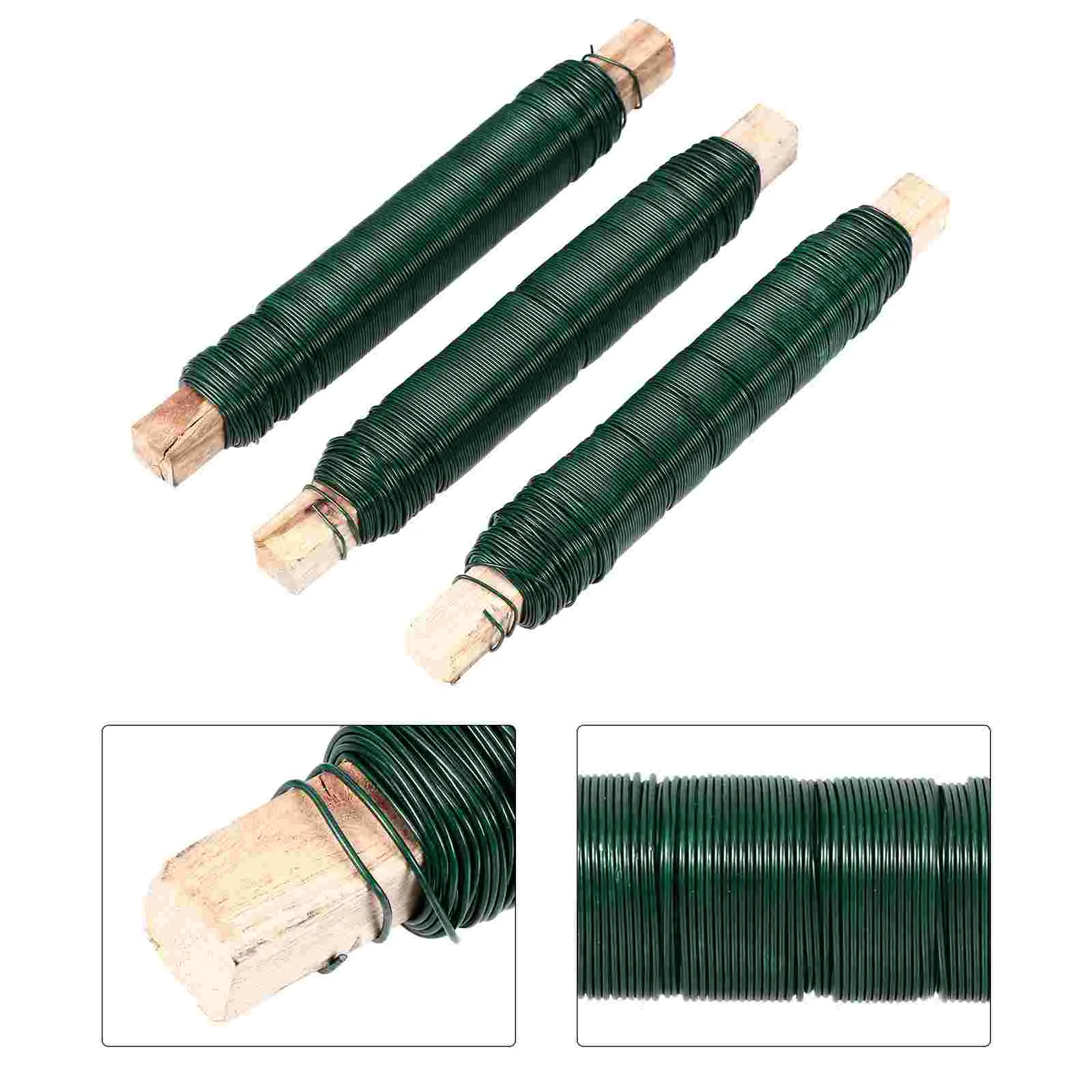 3 шт. цветочные композиции из железной проволоки зеленые стяжки гибкие весла для