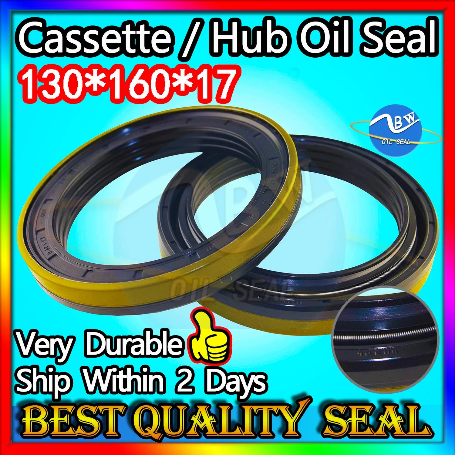 

Cassette Oil Seal 130*160*17 Hub Oil Sealing For Tractor Cat High Quality 130X160X17 Parts MOTOR Piston Rod Shaft Replacement