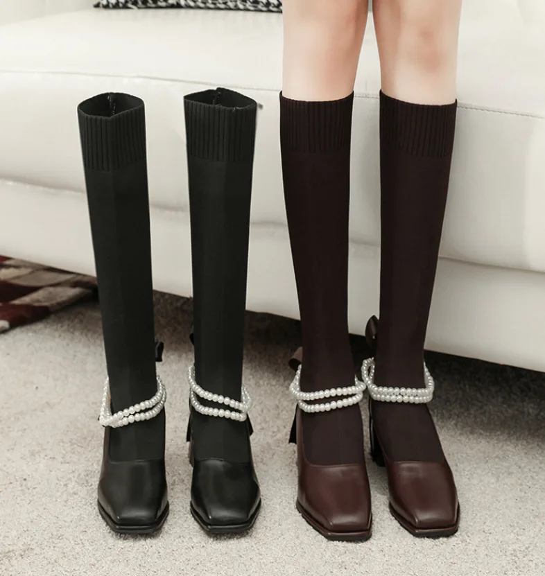 

Женские резиновые сапоги, женская обувь на молнии, роскошные дизайнерские привлекательные сапоги до бедра на высоком каблуке, сапоги на пла...