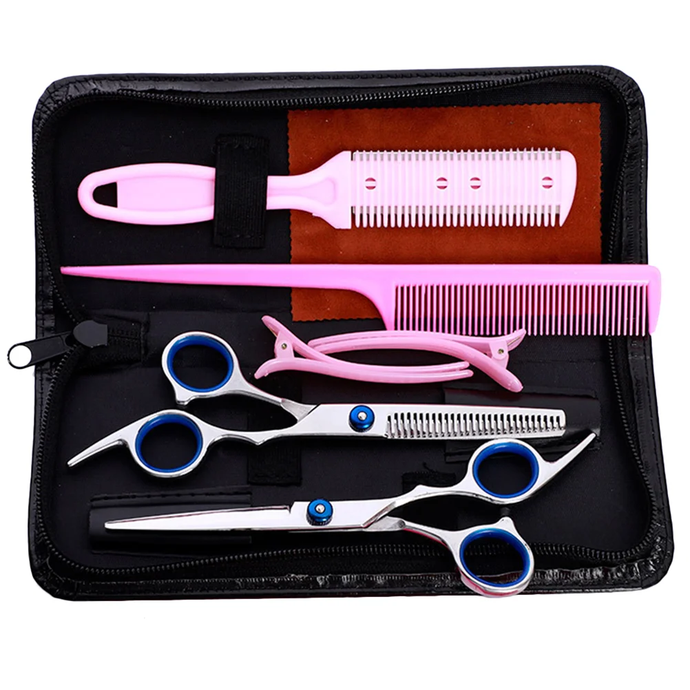 

Hair Set Scissors Shears Comb Cutting Hairdressing Salon Tail Flat Haircut Toolsbarber Combs Thinning Haircutting