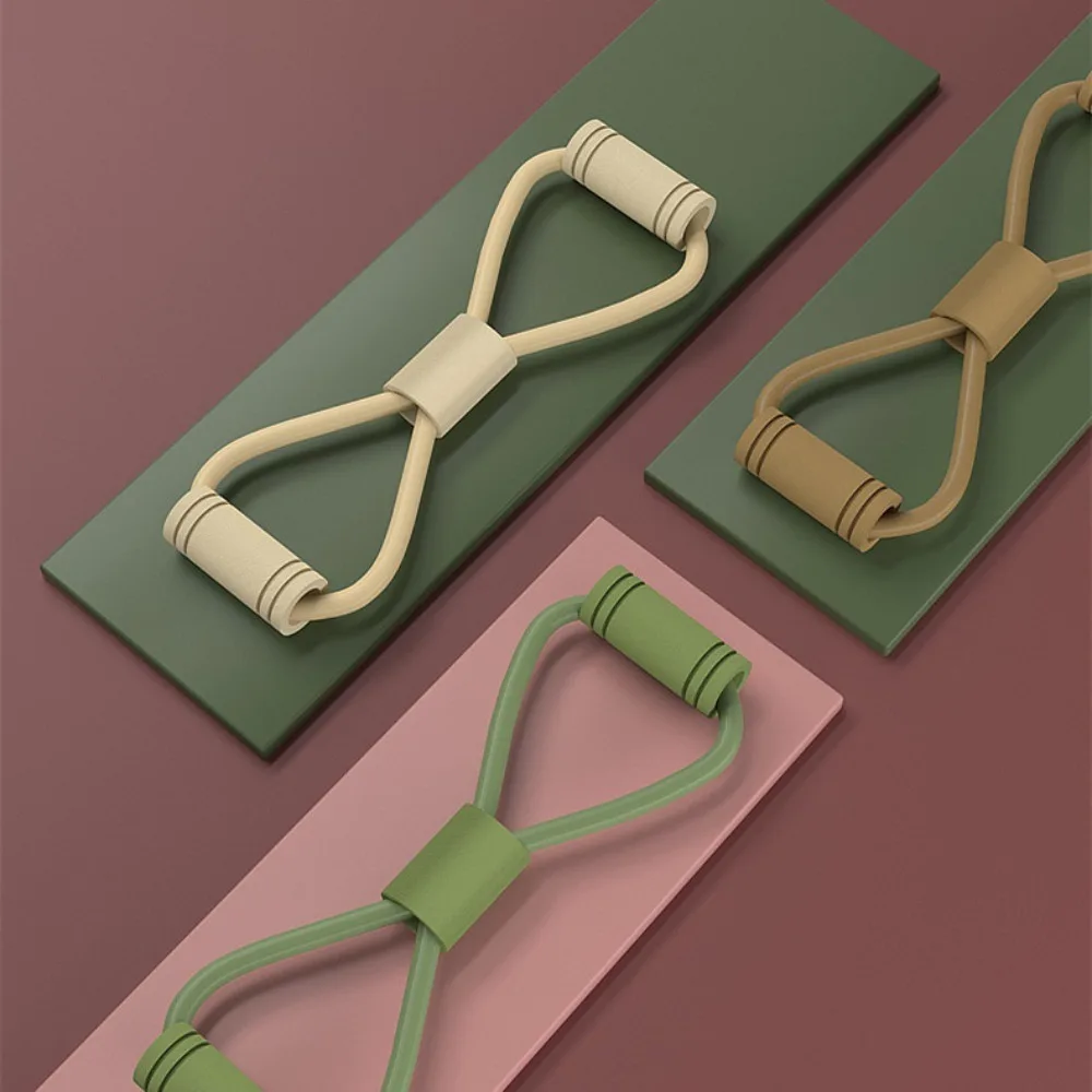 Эластичная 8-образная эластичная лента тянущая веревка TPE для йоги красочная