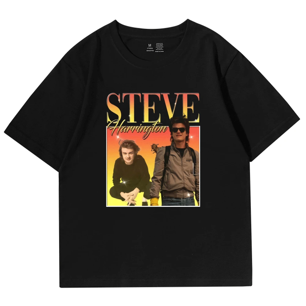 

Steve Harrington Stranger Things Print T-shirts for Men's Women's Summer Fashion Graphics T Shirt Unisex New Short Sleeve Tees