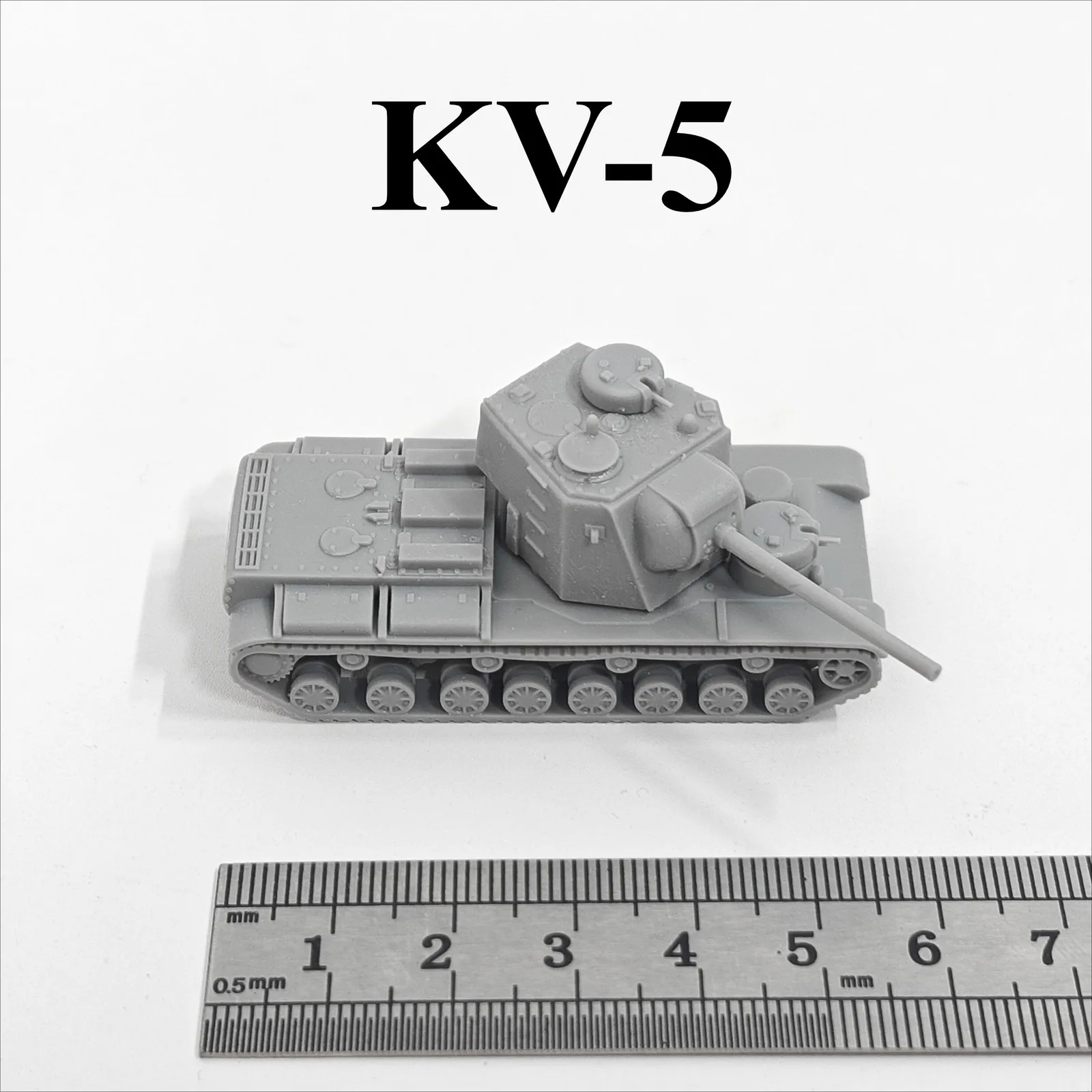 Фото Тяжелый танк КВ-5 времен Второй мировой войны, 3D-печать, масштаб 1/144, миниатюрная модель танка, из смолы, под покраску №1