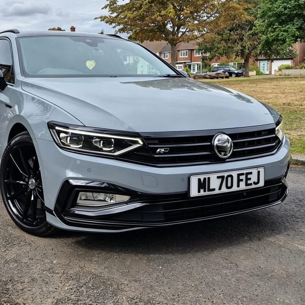 Глянцевая черная пленка для решетки радиатора (хром-декаль) для Volkswagen Passat Variant 2016-2023, защитная наклейка на переднюю решетку, автомобильный декор (art.: 3920dcbc4c773) - 3920dcbc4c773