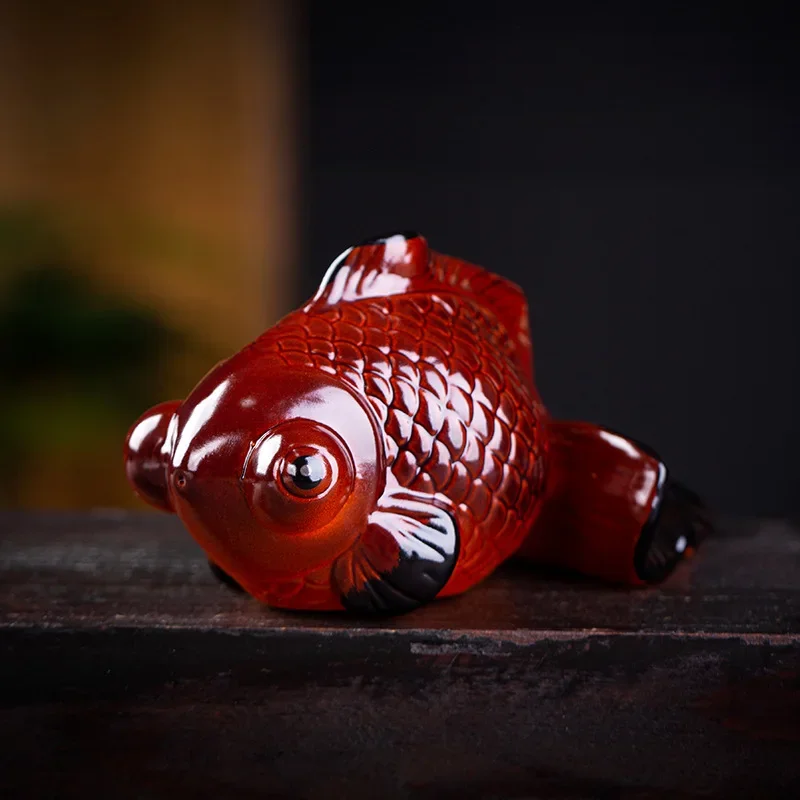 Керамический чайный питомец золотая рыбка