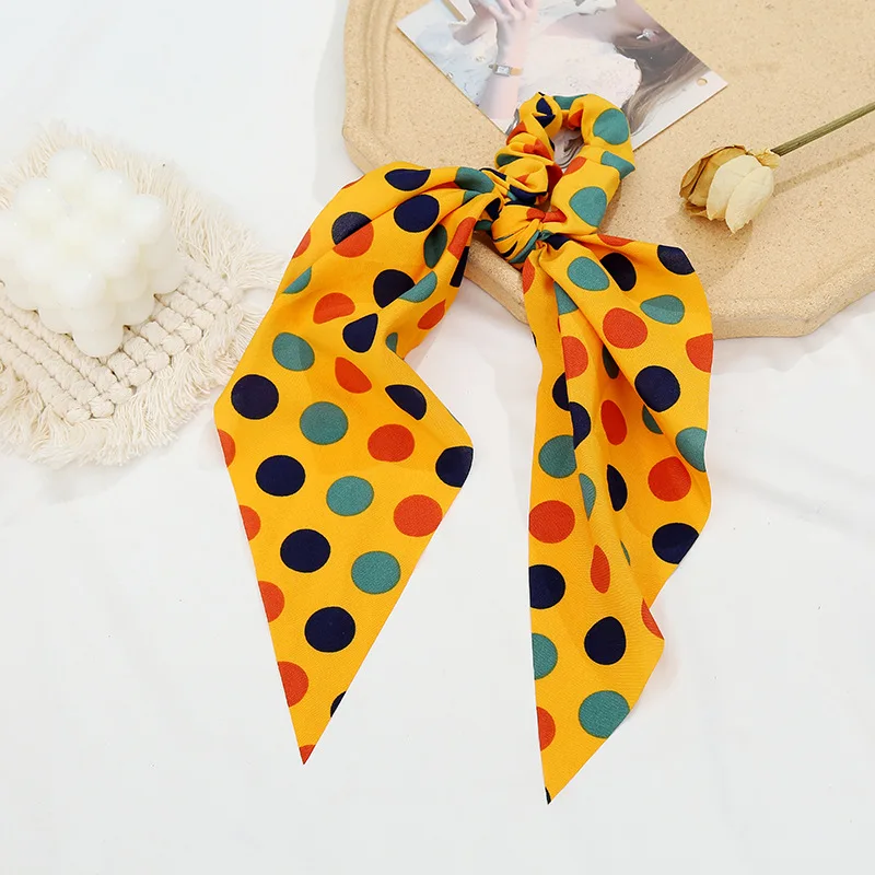 Аксессуары для волос с цветочным принтом Yanwenx летняя Цветочная Женская резинка