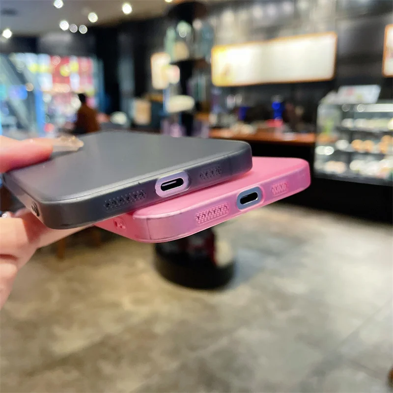 Прозрачный матовый цветной чехол для телефона Iphone 12 12pro 12promax 13 13pro 13promax 14 14pro 14promax