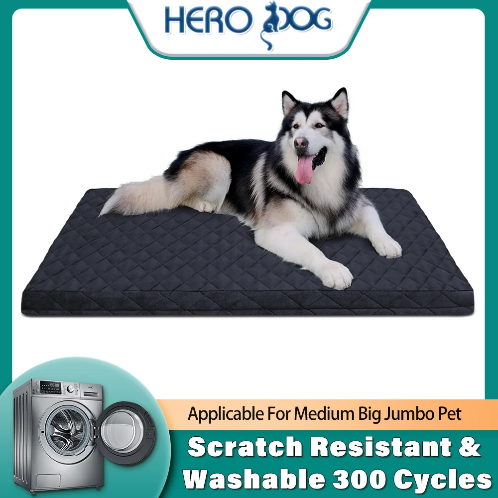 Hero Dog Orthopedic Puppy Beds Durable Memory Foam Cushion Pet sleeping Mat With Washable Cover