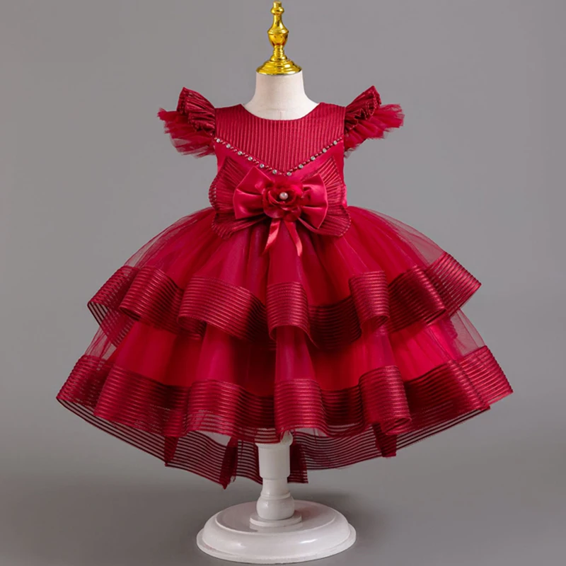 Вечернее платье с хвостом дракона для детей от 3 до 10 лет пышная юбка принцессы