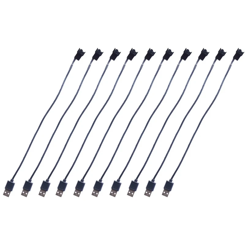 

USB To Computer CPU Fan Cable USB To 4 Pin Fan Adapter Cables 5V 50CM Computer Fan Power Cable Connector