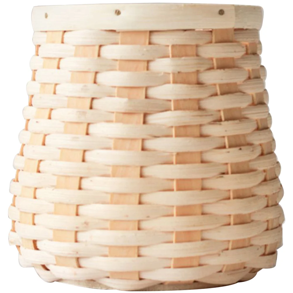 

Basket Woven Fruit Holder Cupflatware Penutensil Breadpencil Brush Makeup Seagrass Round Country Cutlery Table Wicker Snack