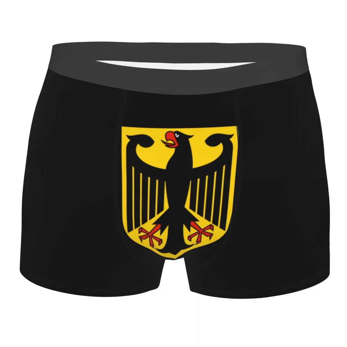 

Герб оружия на заказ, немецкое нижнее белье, мужские дышащие трусы-боксеры с немецким флагом и орлом, мягкие трусы для мужчин