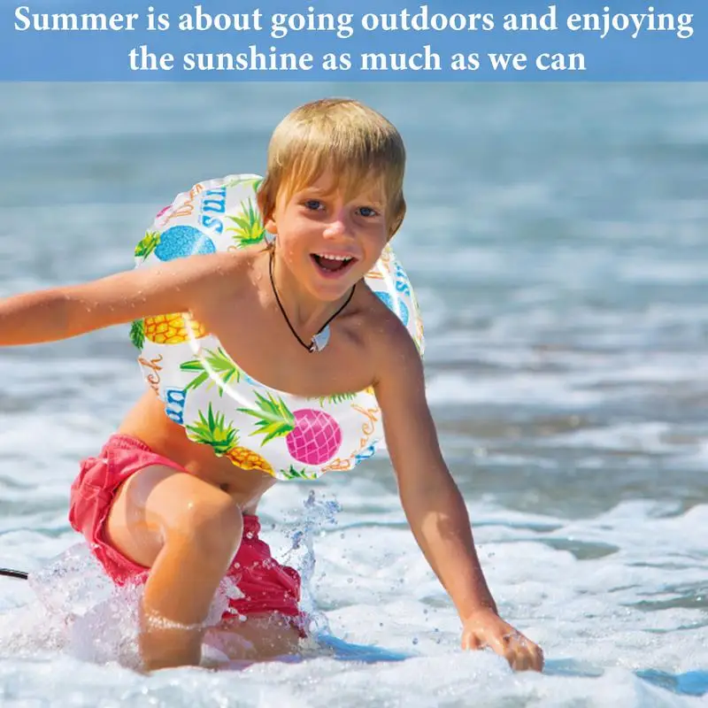 Детское Надувное плавательное кольцо плавательный круг с принтом для бассейна