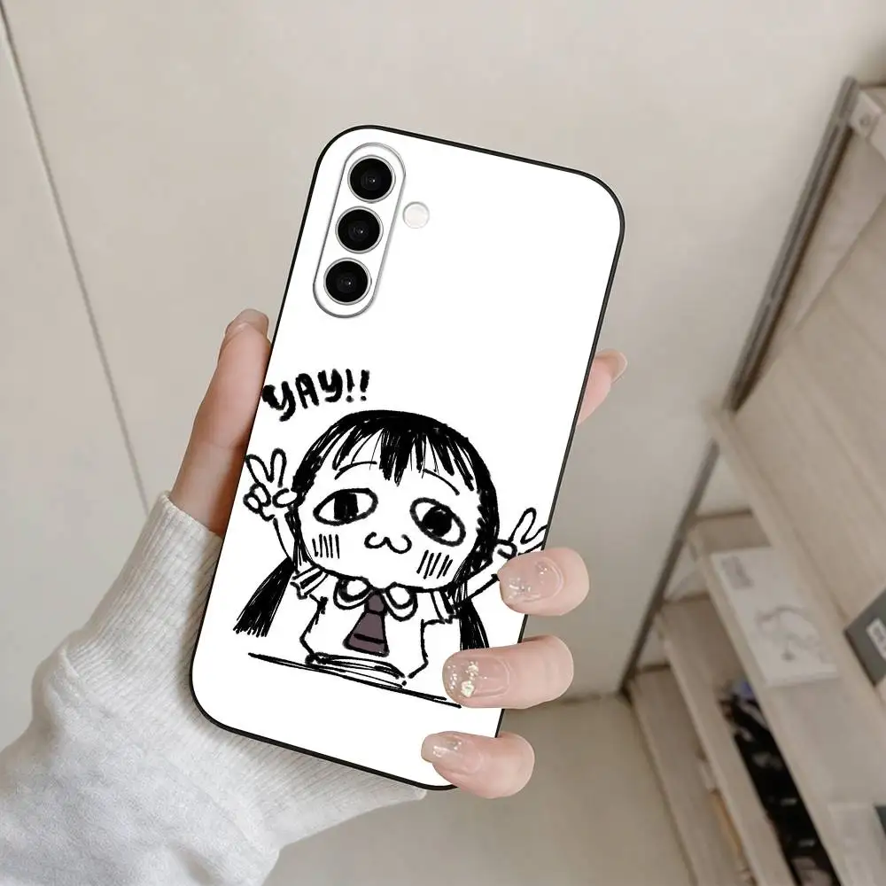 Фото Asobi Asobase - мастерская веселья. Чехол для телефона из черного мягкого силикона для Samsung Galaxy A73, A72, A71, A70, A53, A52, A51. №5