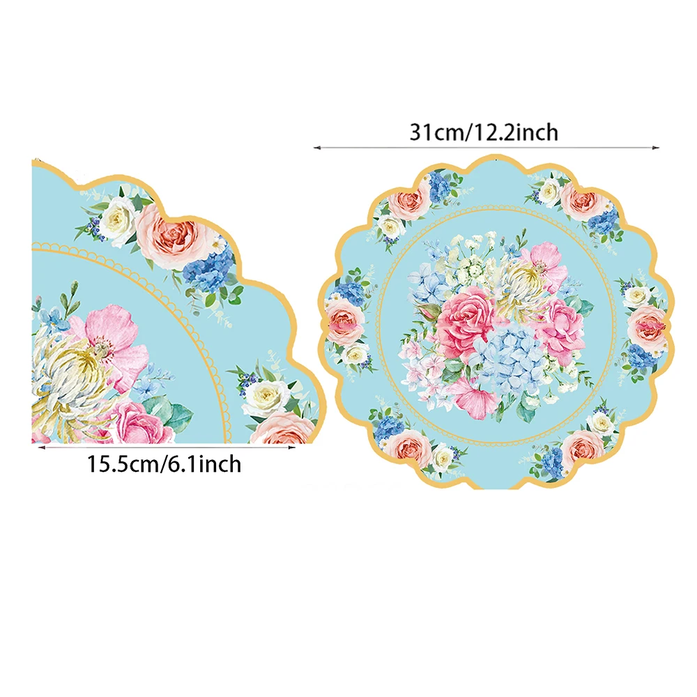 

Одноразовые бумажные салфетки с цветочным принтом