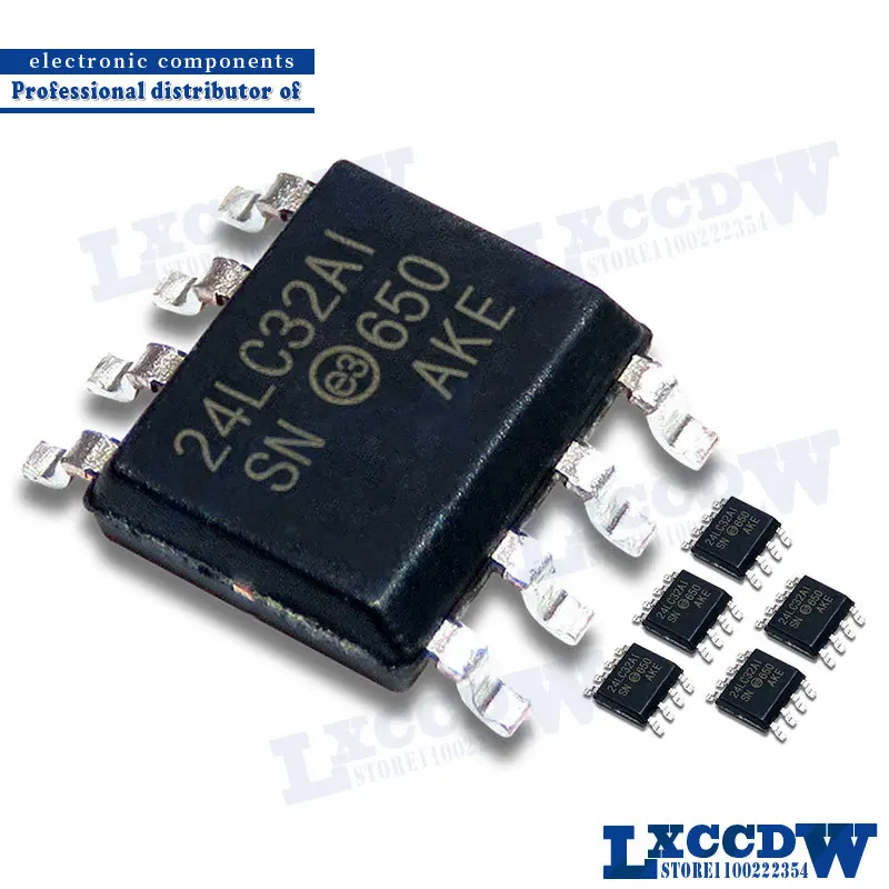 10 шт. 24LC32A-I/SN PIC24LC32A-I/SN SOP-8 24LC32AI SOP 24LC32 SOP8 24LC32A