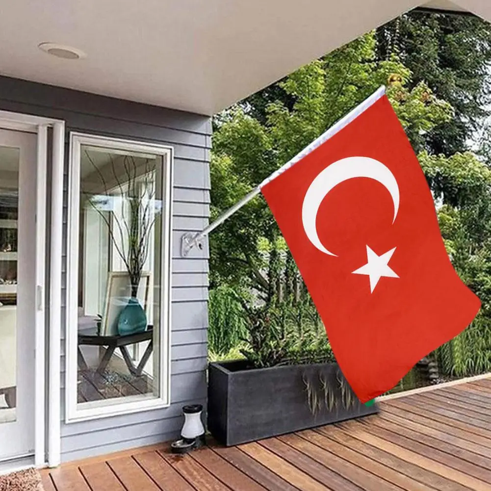 Новый Турецкий флаг 3 Х5 футов флаги 90 5 см подвесной для дома страны украшение
