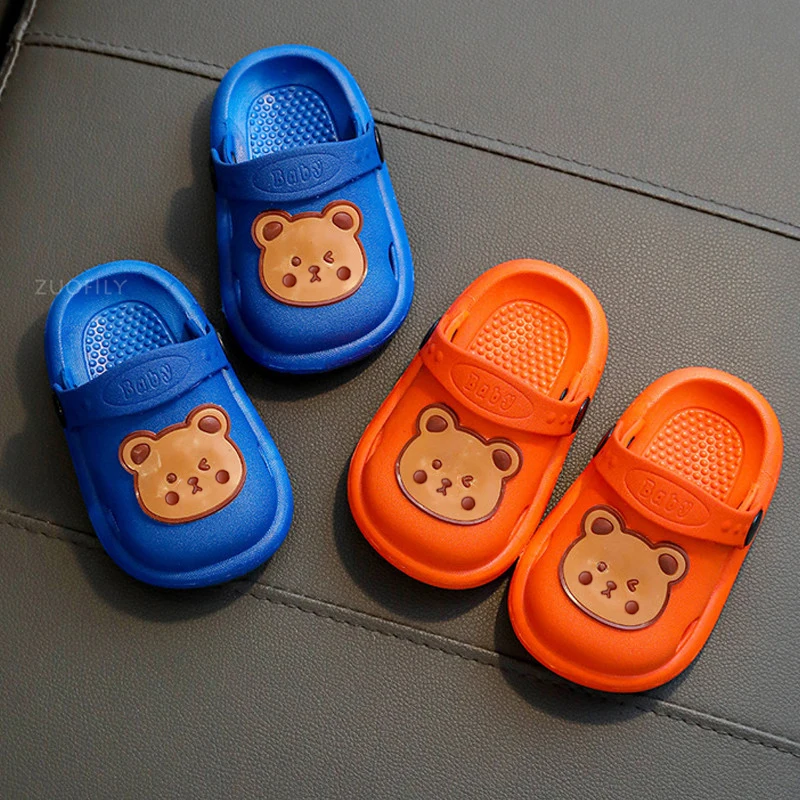 Сандалии детские Нескользящие из пены дышащие легкие пляжные тапочки для