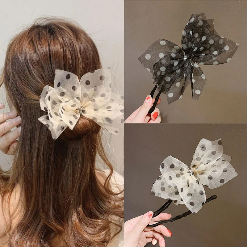 

DIY Flower Donut Maker Tools Ball Head Hair Tools Braider Twist Headwear Bow Polka Dot Hair Scrunchies Women Hair Accessories
