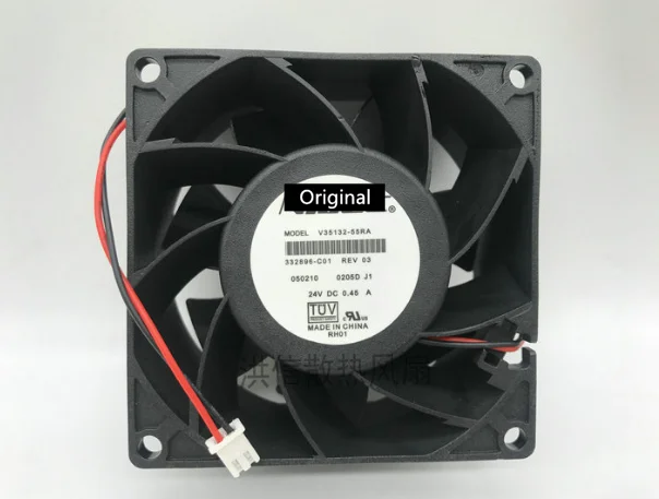 Оригинальный новый 100% рабочий для нидека Φ 332896-C01 DC 24V 0.45A 80x80x38 мм, вентилятор охлаждения сервера