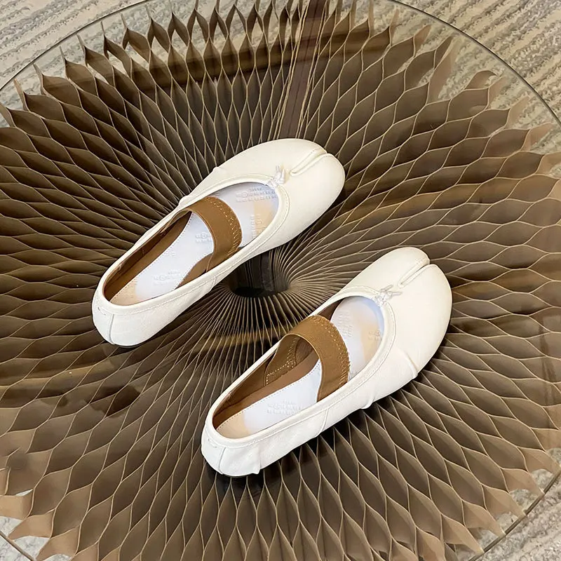 Супер удобные балетки Fairy Wind с неглубоким носком женские дышащие из овчины на