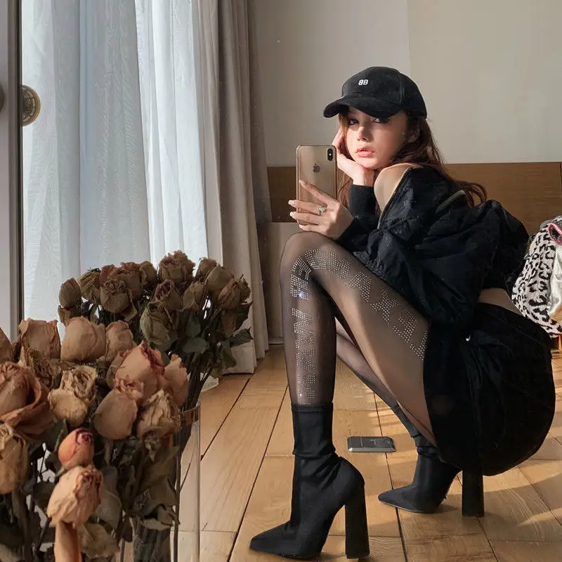 

Women Sexy Silk Stockings Lace Top Thigh High Stockings Over Knee Socks Nightclubs Pantyhose Calcetines medias de mujer