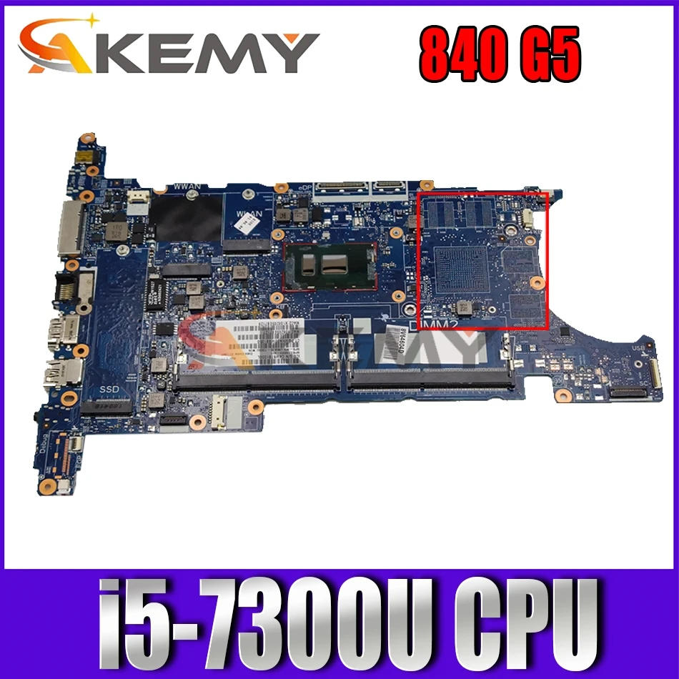 For HP EliteBook 840 G5 850 G5 Laptop Motherboard L15523-601 L15523-001 i5-7300U CPU 6050A2945601-MB DDR4 100% Tested Fast Ship