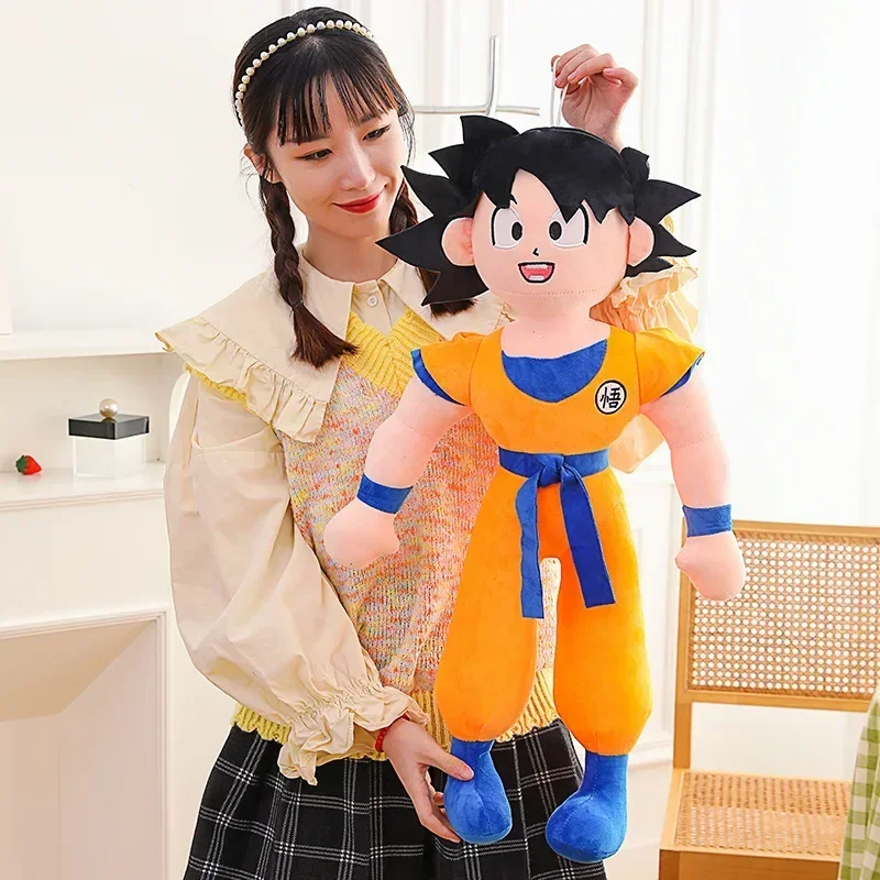 90 см аниме Dragon Ball Son Goku плюшевая игрушка Super Saiyan Kakarotto мягкие плюшевые куклы