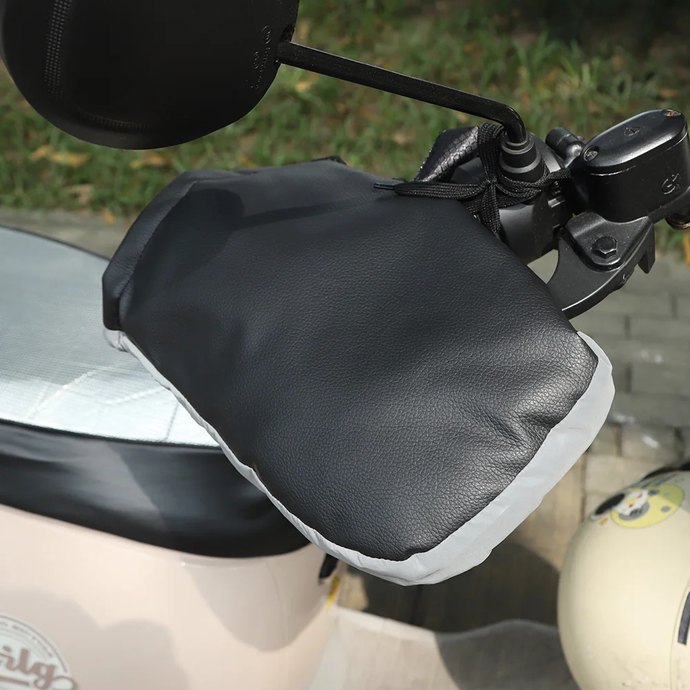 Мотоциклетные перчатки на руль ветрозащитные зимние с ручкой для езды