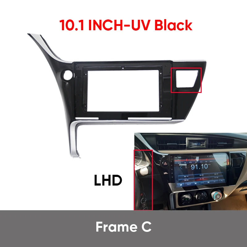 MAMSM 10 1-дюймовая рамка для автомобильного радиоприемника Toyota Corolla Levin 2017-2019 жгут