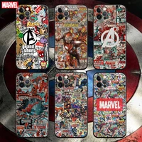 phone case for apple iphone 13 pro max 12 11 8 7 se xr xs max 5 5s 6 6s plus soft silicone case cover marvel characters comics
