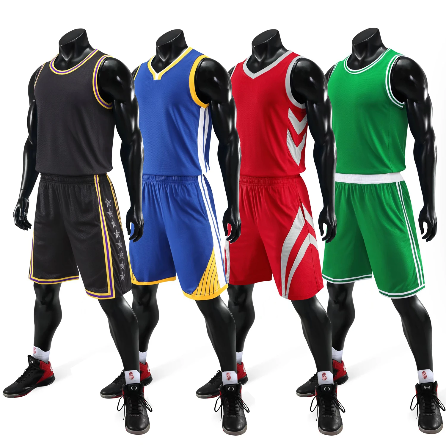 

Men Women Basketball Jerseys Shorts With Pocket Children Basketball Shirts Sets College Basketball Kits USA Throwback Uniforms