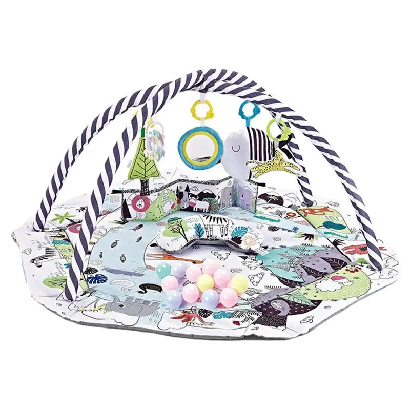 

Toddler Play Mats For Floor Activity Gym 7 In 1 Gym Play Center Mat Set For Little Girls Climbing Fun Toddler Toys For Visual