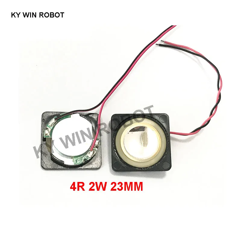 

2pcs New Electronic dog GPS navigation speaker plate 4R 2W 4ohm 2W 23*23*7mm with wire length 7CM