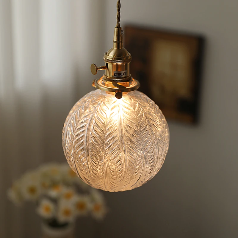 

JMZM Modern Round Small Chandelier Retro Glass Dining Table Light Fo Living Room Bedroom Indoor Bar Kitchen Island Chandelier