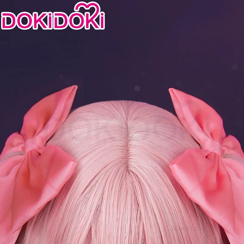 Фото 2025 enen В НАЛИЧИИ Madoka Anime DokiDoki женские розовые волосы Kanamee Madokaa косплей бесплатный парик Кепка Хэллоуин №4