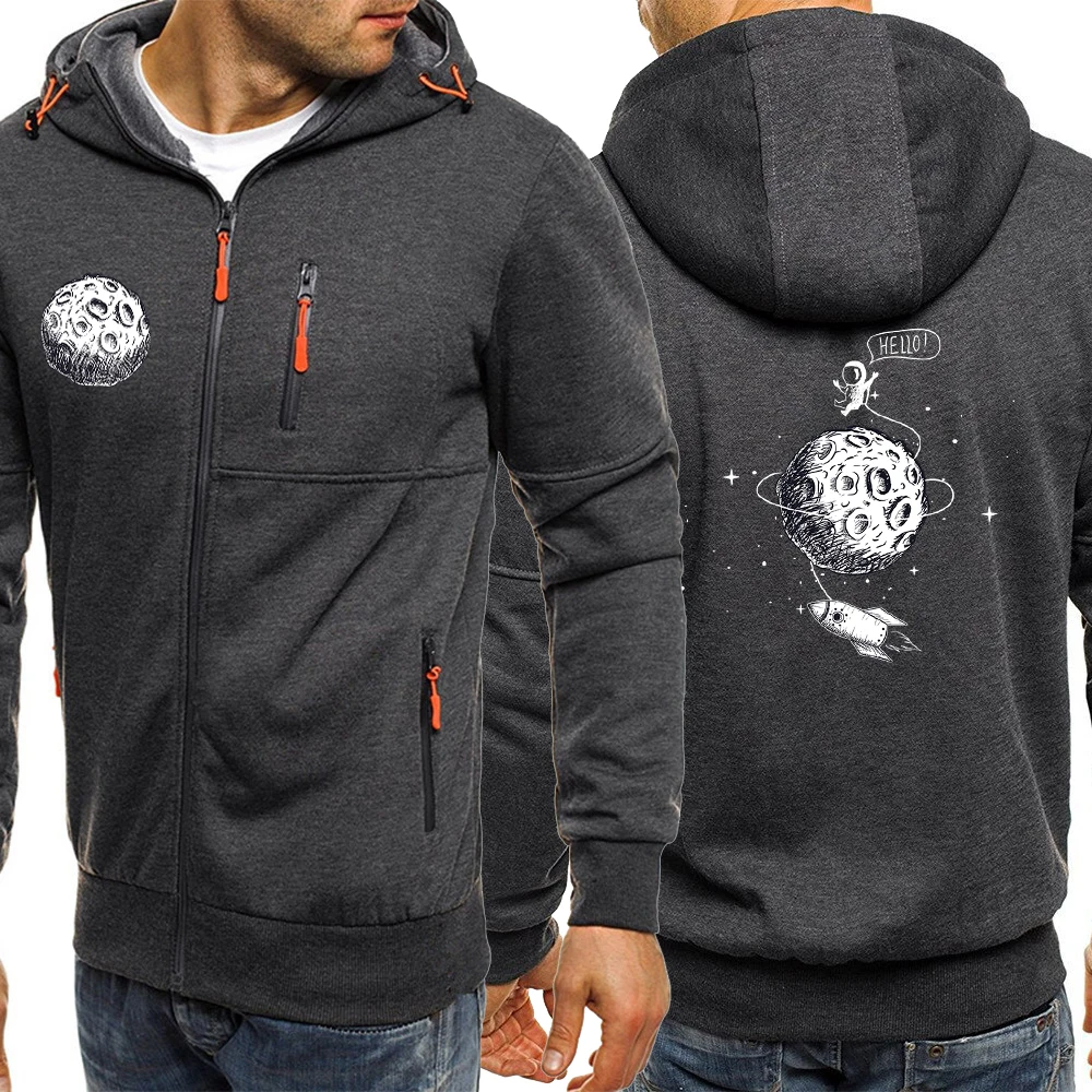 

Толстовка мужская оверсайз на молнии, с капюшоном, на молнии