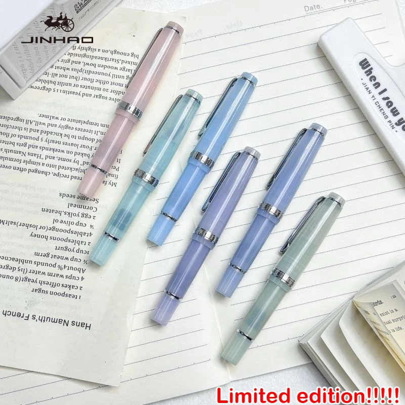 Фото Ручка-фонтан JINHAO 82 MINI, лимитированная серия, 9 новых цветов, перья EF/F/M/Bent, для каллиграфии, школьные и офисные принадлежности, канцтовары №4