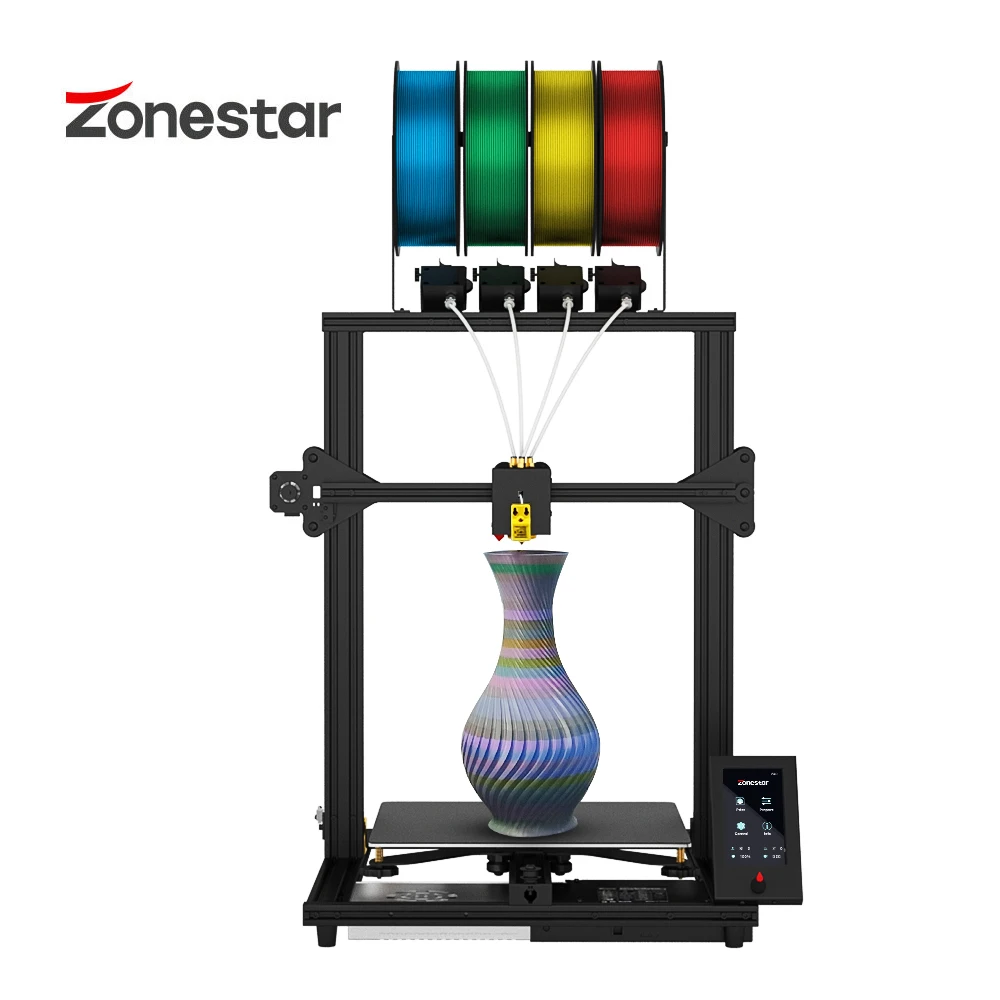 ZONESTAR 4(3) экструдеры большого размера 4(3)-IN-1-OUT смешивания цвета высокой точности