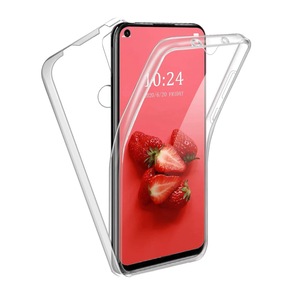 Double-sided gel TPU silicone + PC protection 360 ° ultra thin tough hard case for Oppo A53 / A32 (5G) 6.5